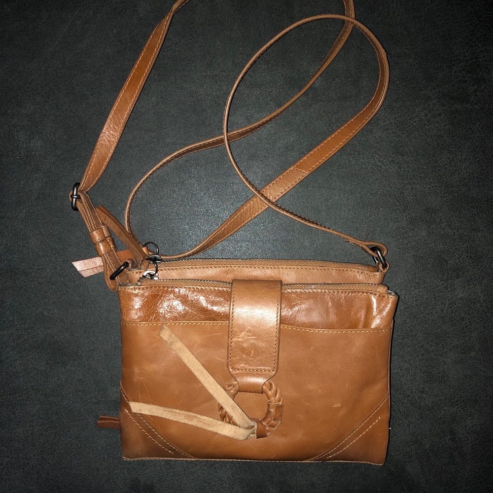 Beautiful All Leather Lucky Brand Crossbody